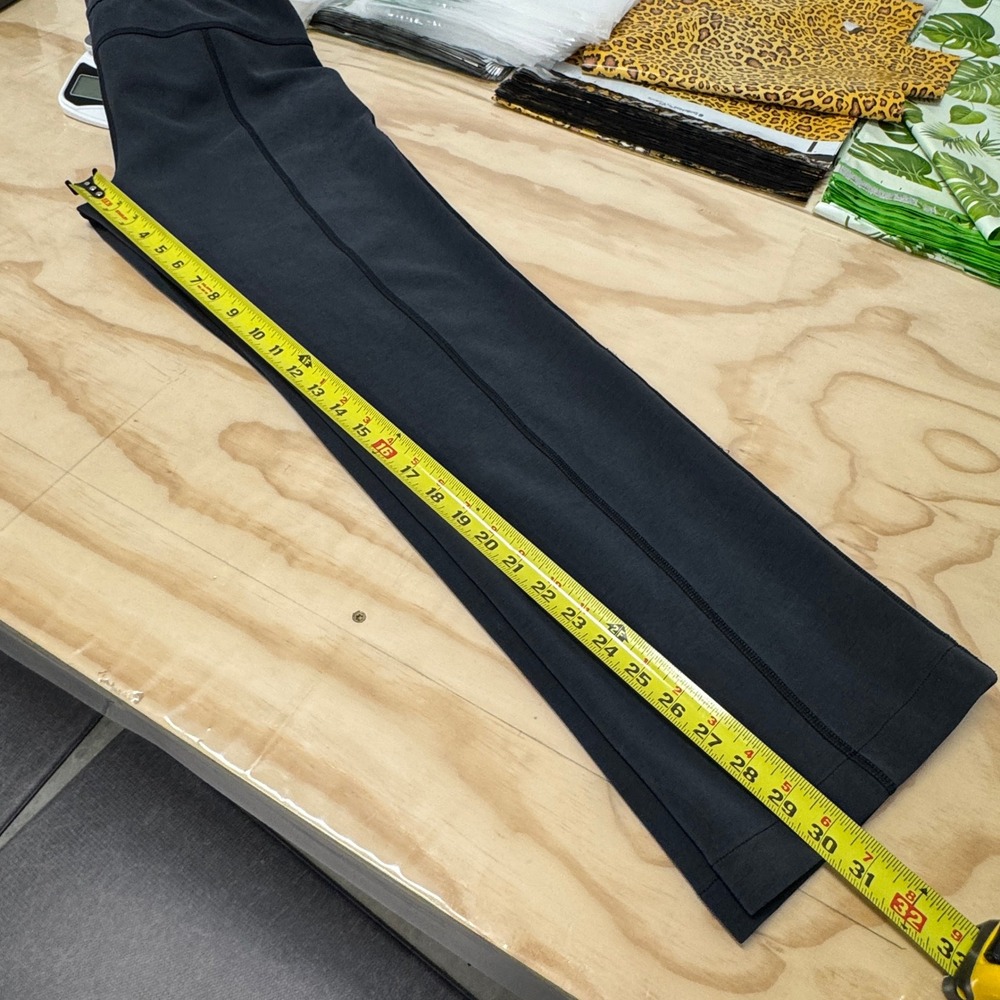 Lululemon Softstreme High-Rise‎ Pant Regular Sz 6 Black Charcoal Wide Leg - Picture 16 of 16